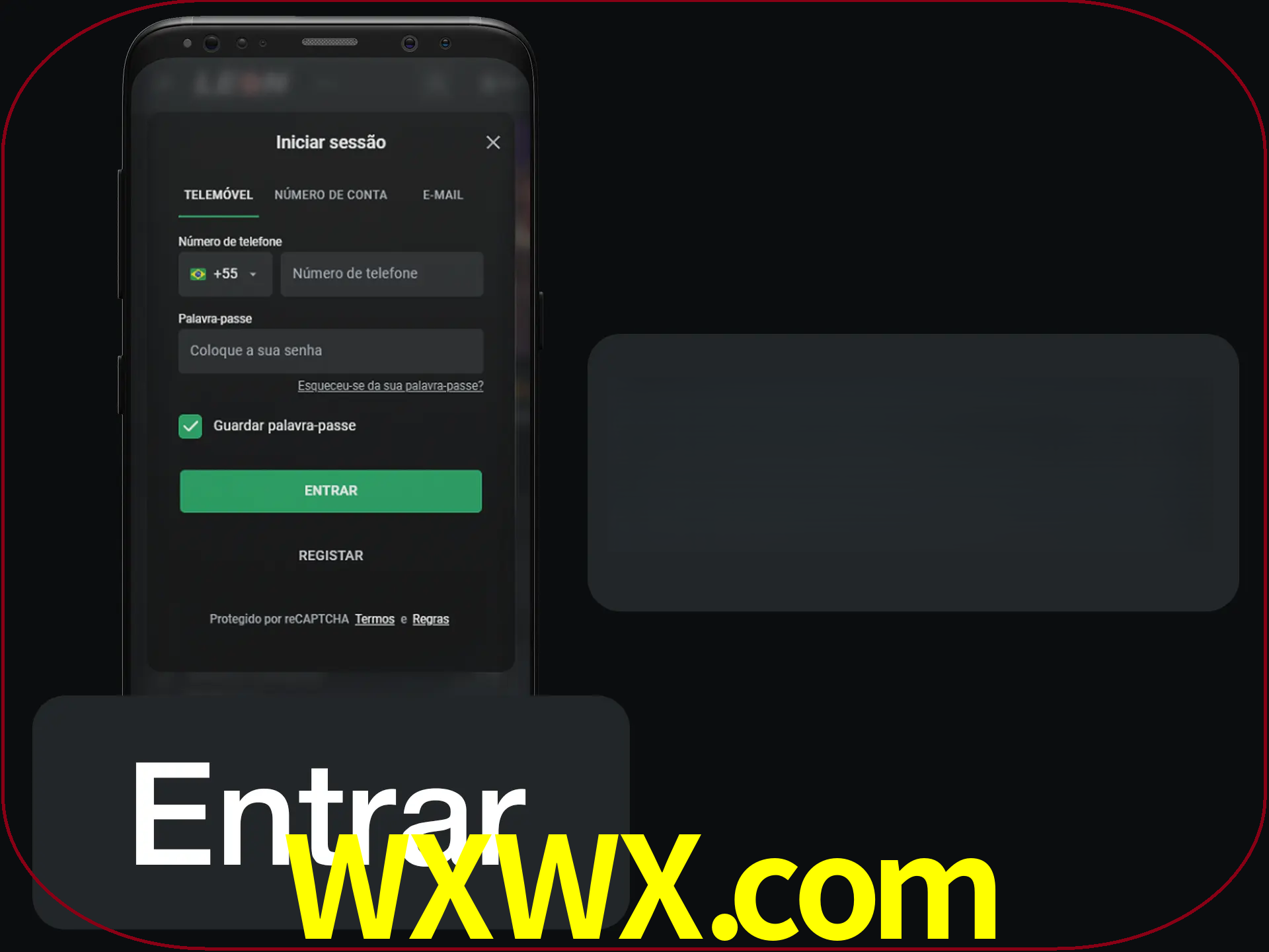 Faça o login para começar a apostar e jogar no cassino.